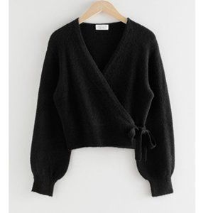 &other stories Wrap Cardigan Black size M